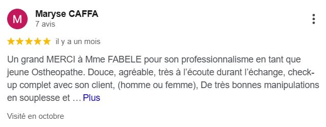 Capture d’avis Google - 1